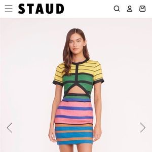 Brand new Staud dress. Unworn with tags! Called the mini perla dress